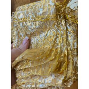 Gold Embroidered Gift Pouches - Set of Decorative Bags lot of 70